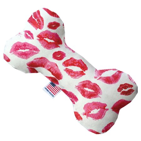 MIRAGE PET PRODUCTS Smooches Canvas Bone Dog Toy 8 in. 1105-CTYBN8
